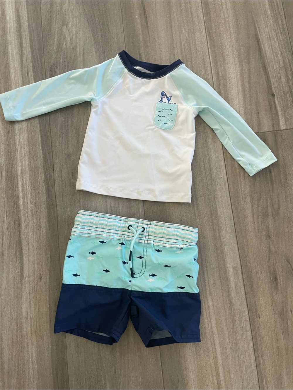 Cat & Jack Boys Swim Suit Top and Bottoms 12 months